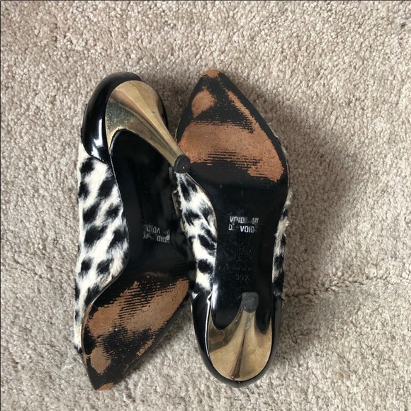 Versace zebra fur fabric pumps. 39.5 - Picture 7 of 8